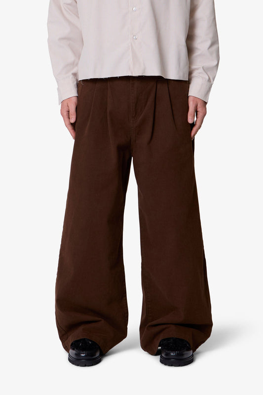 Twill Barrel Trouser - Brown
