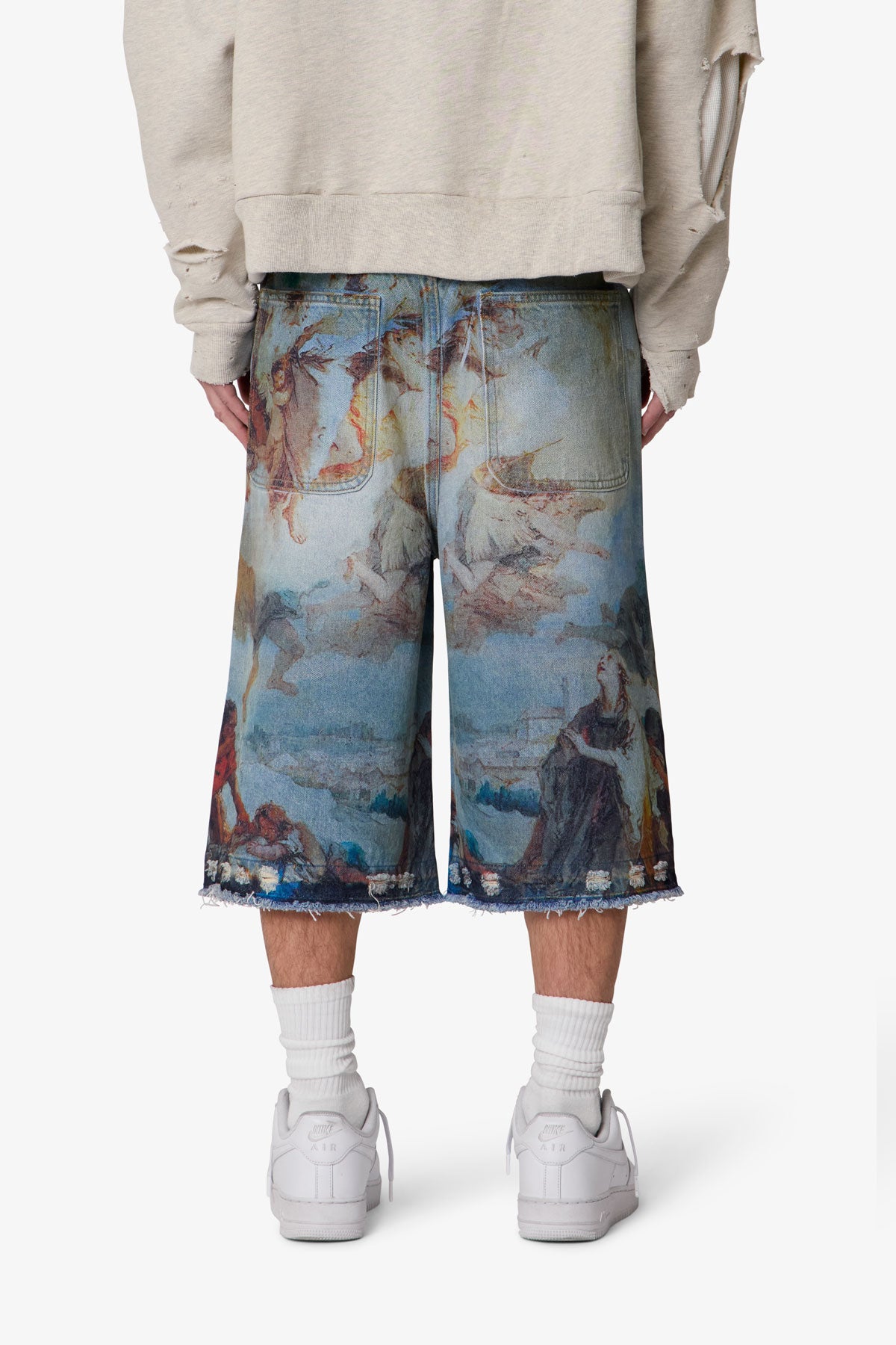 Ultra Baggy Angel Denim Shorts - Multi