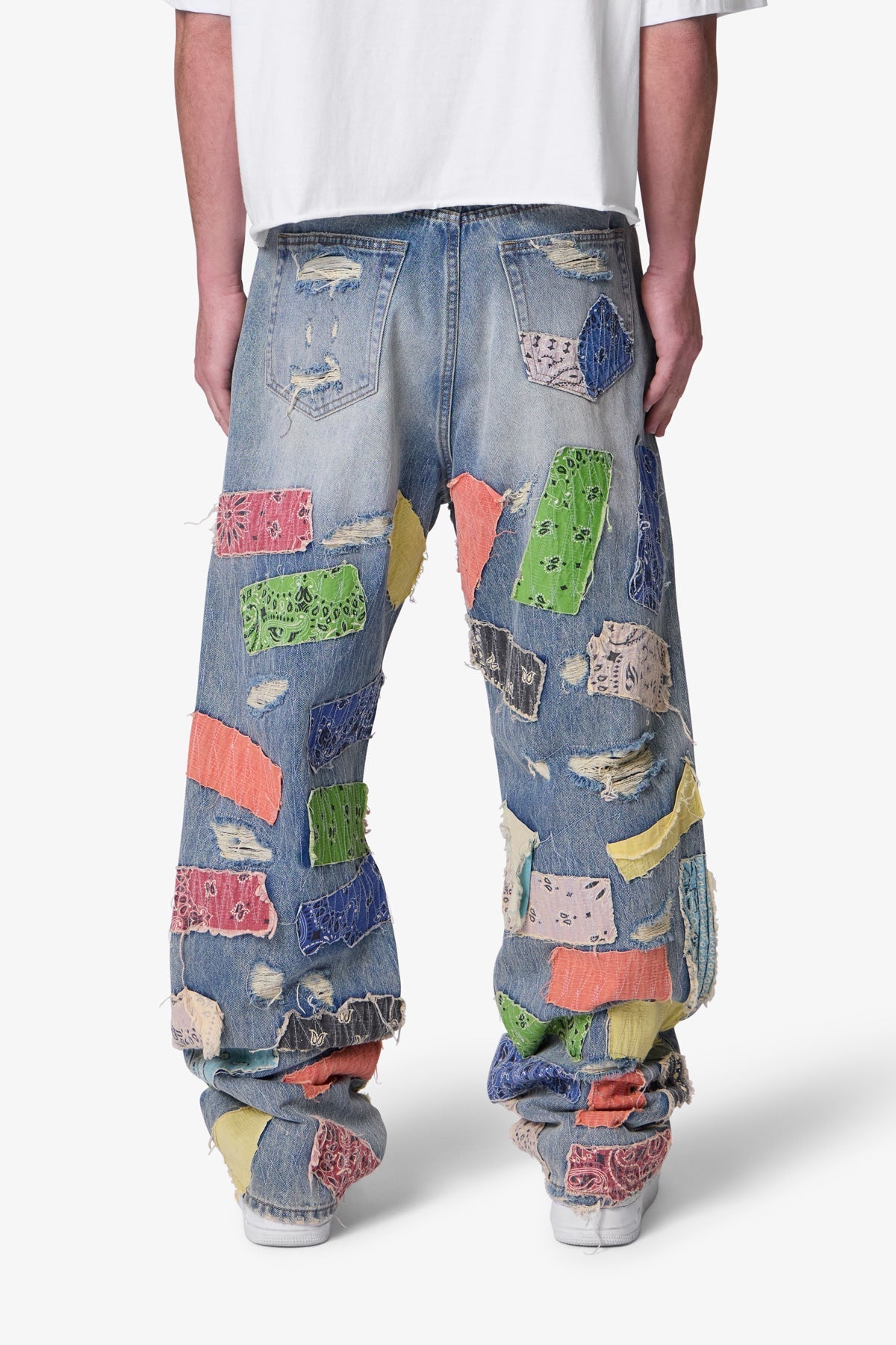 Ultra Baggy Bandana Patch Denim - Blue/Multi