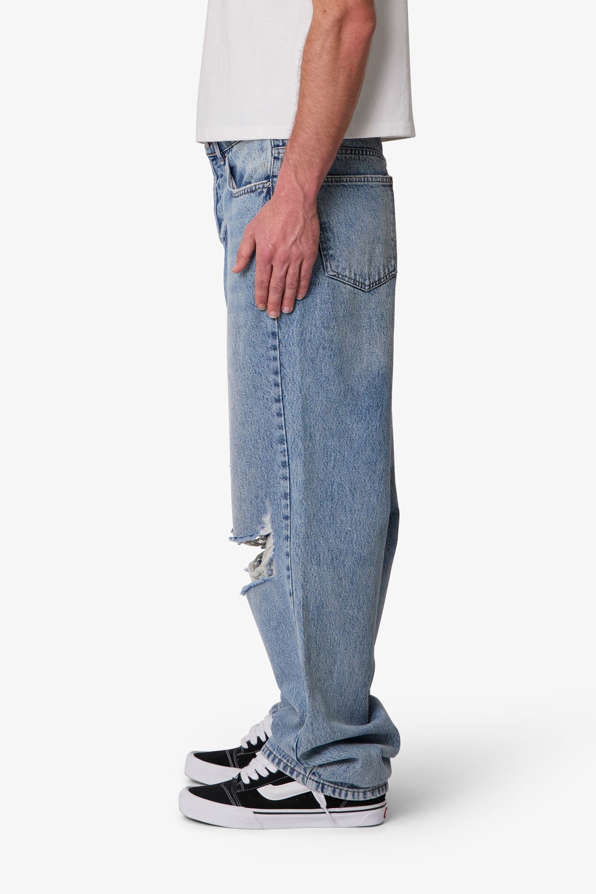 Ultra Baggy Blowout Denim - Washed Vintage Blue