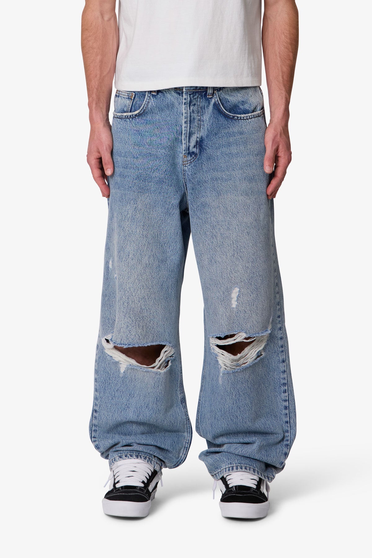 Ultra Baggy Blowout Denim - Washed Vintage Blue