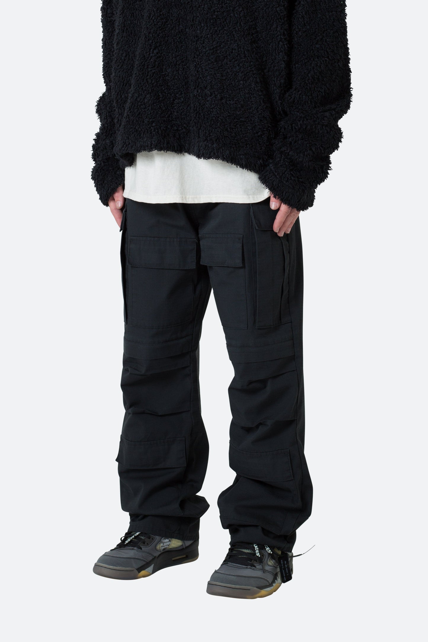 Ultra Baggy Cargo Pants - Black