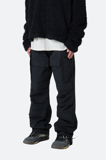 Ultra Baggy Cargo Pants - Black