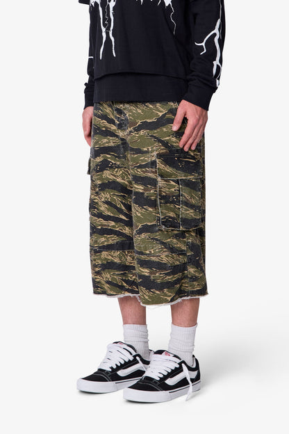 Ultra Baggy Cargo Shorts - Tiger Camo