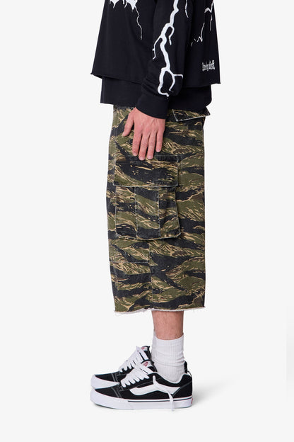 Ultra Baggy Cargo Shorts - Tiger Camo
