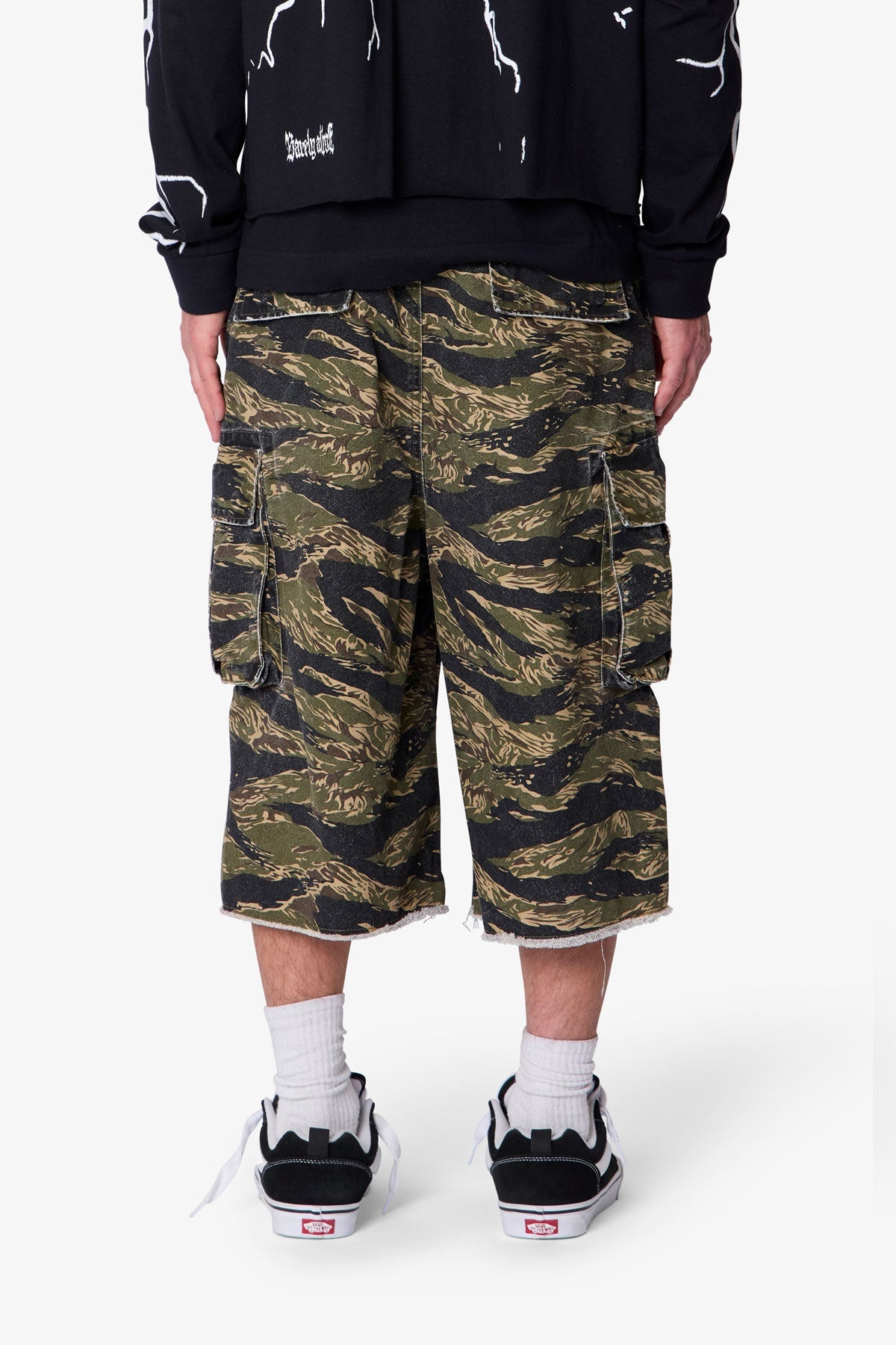 Ultra Baggy Cargo Shorts - Tiger Camo