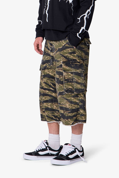 Ultra Baggy Cargo Shorts - Tiger Camo