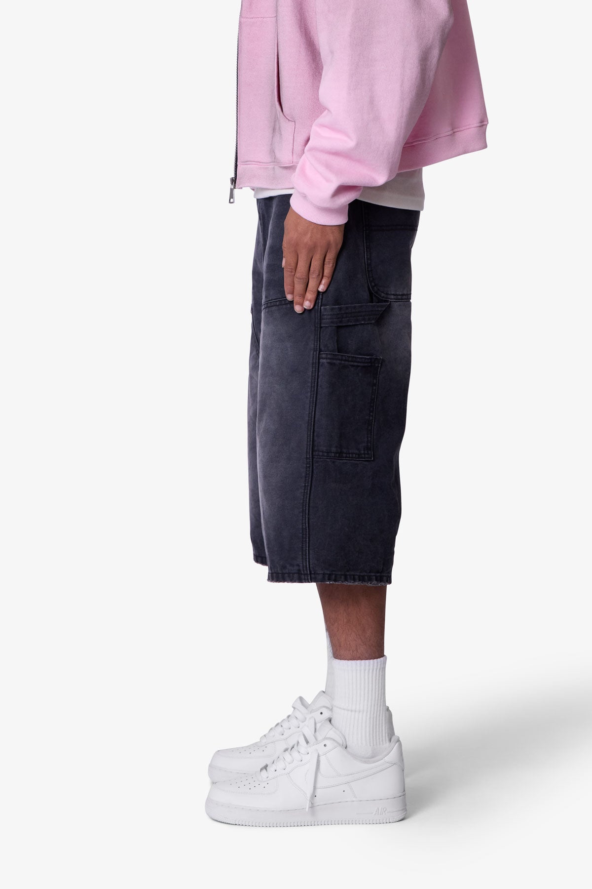 Ultra Baggy Carpenter Shorts - Washed Black