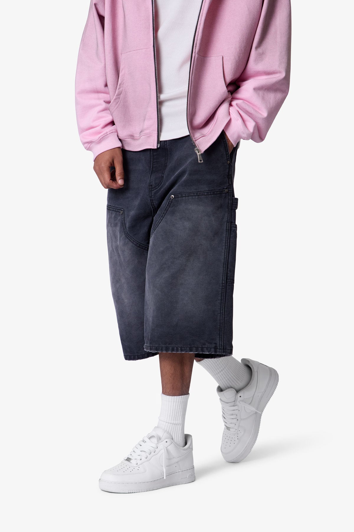 Ultra Baggy Carpenter Shorts - Washed Black
