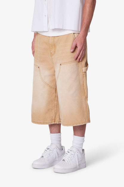 Ultra Baggy Carpenter Shorts - Washed Tan