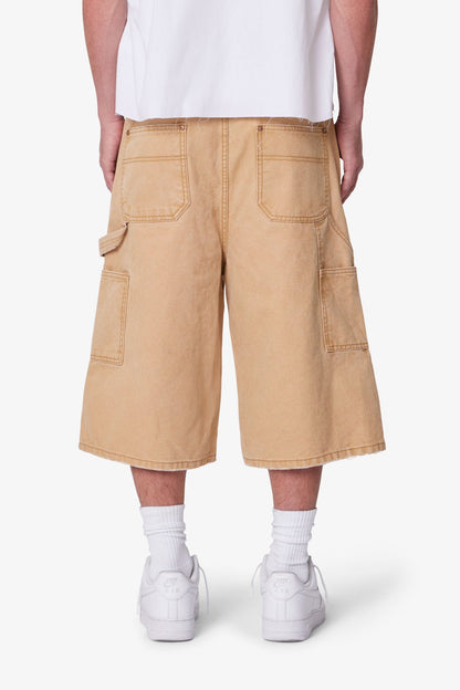 Ultra Baggy Carpenter Shorts - Washed Tan