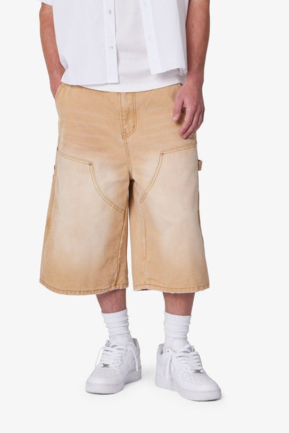 Ultra Baggy Carpenter Shorts - Washed Tan