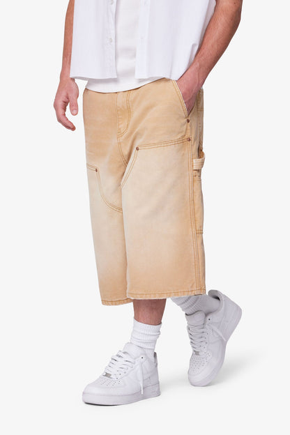Ultra Baggy Carpenter Shorts - Washed Tan