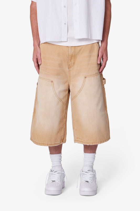 Ultra Baggy Carpenter Shorts - Washed Tan