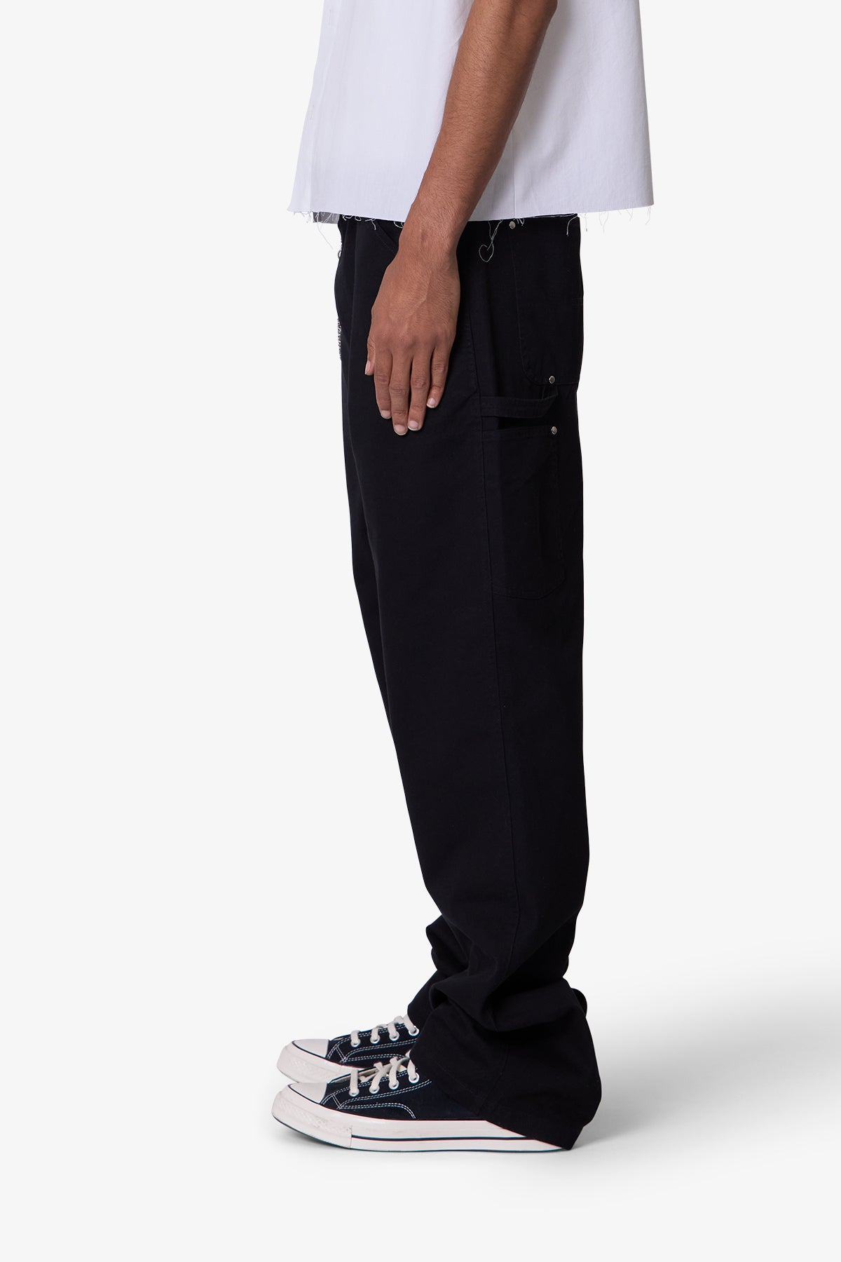 Ultra Baggy Chino Pants - Black