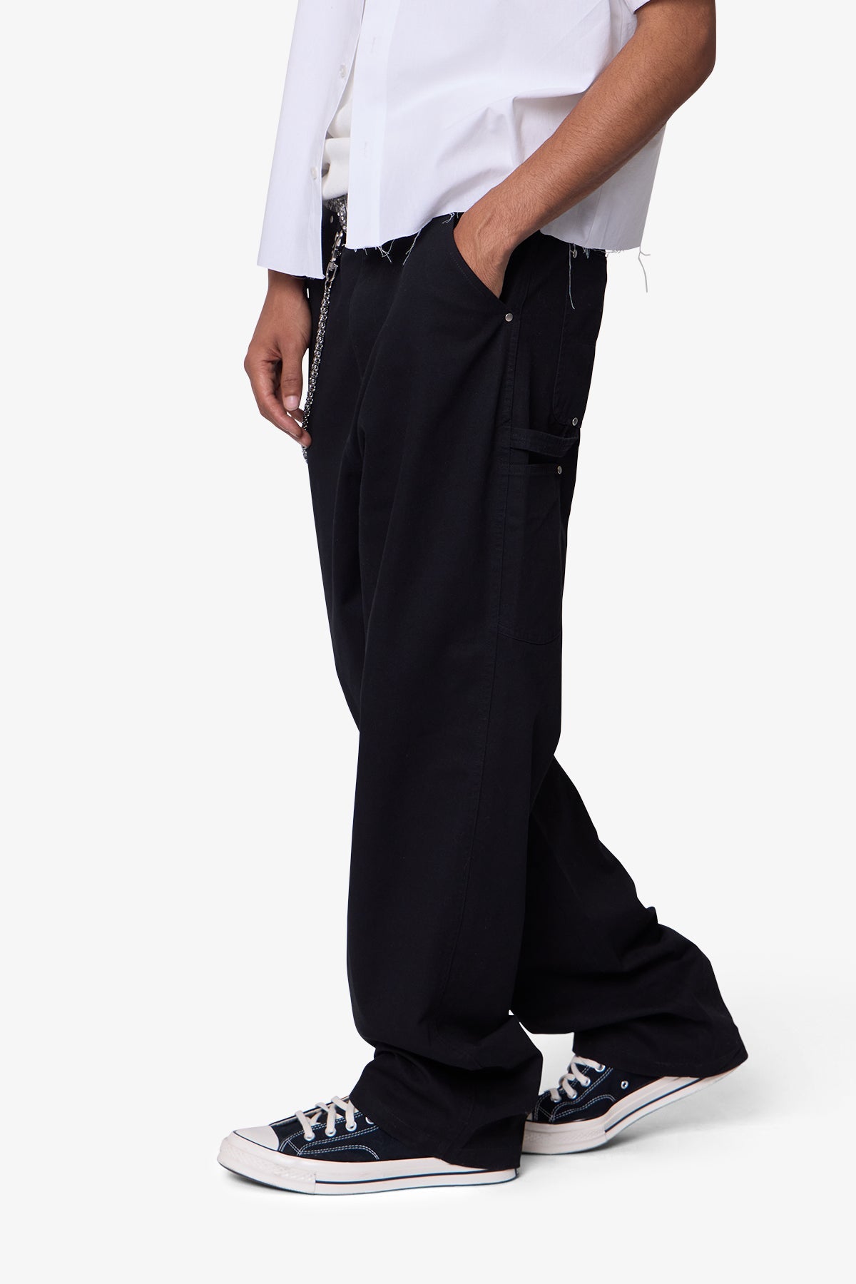 Ultra Baggy Chino Pants - Black