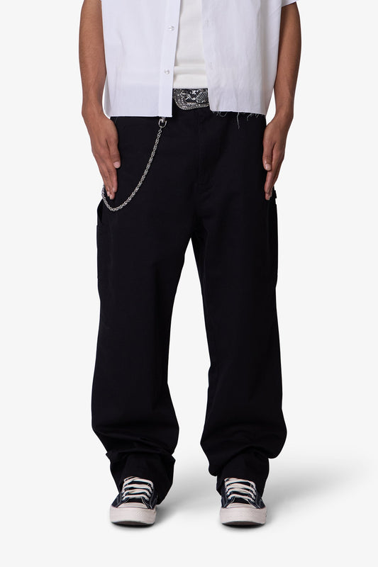 Ultra Baggy Chino Pants - Black