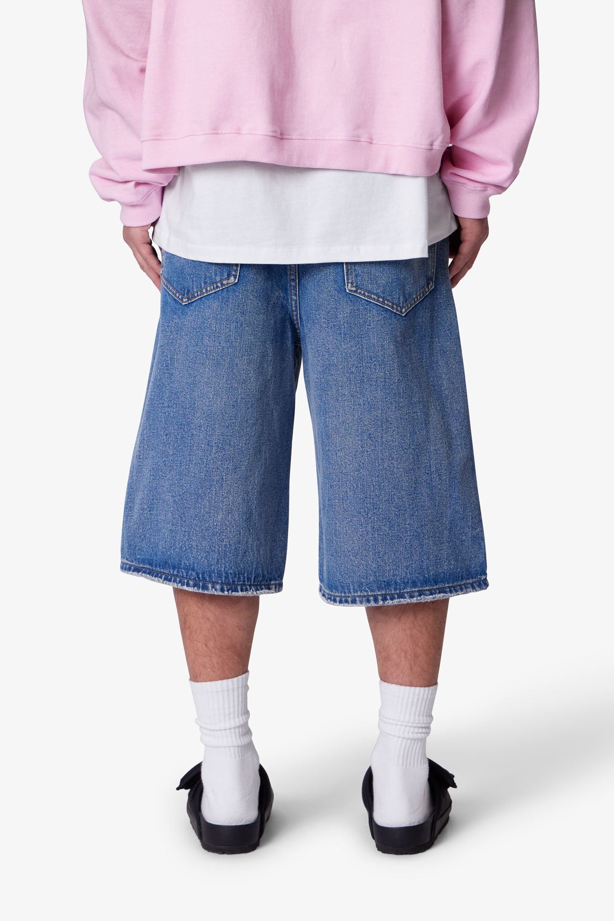 Ultra Baggy Denim Shorts - Medium Blue