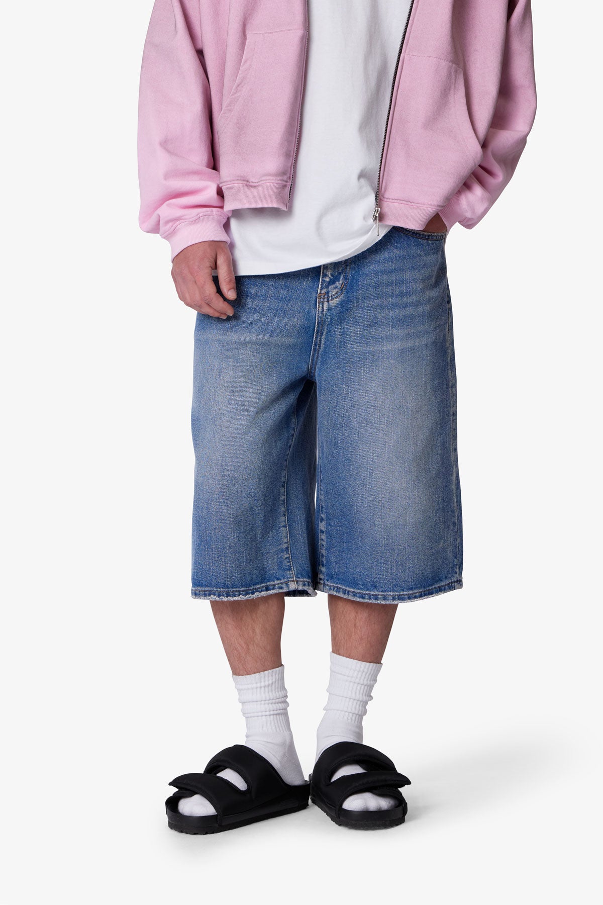 Ultra Baggy Denim Shorts - Medium Blue
