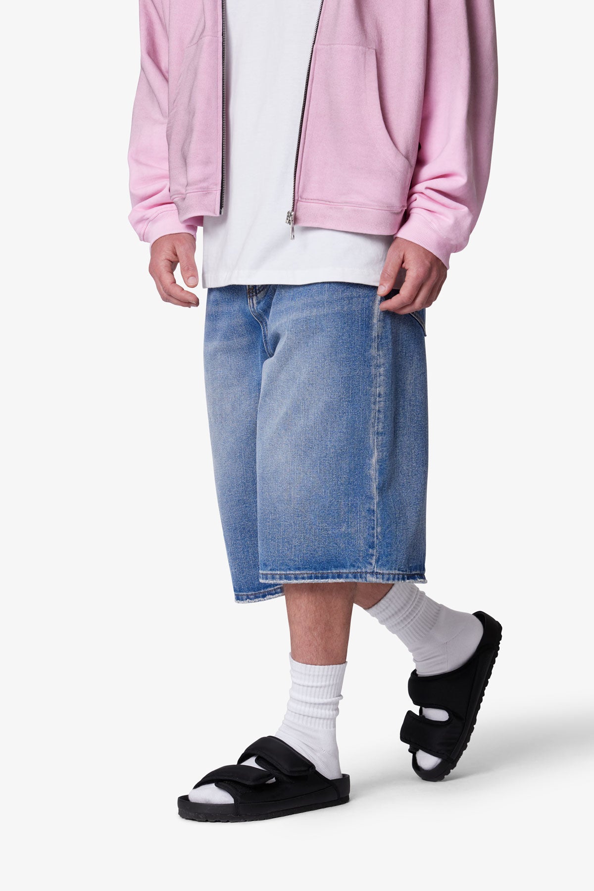 Ultra Baggy Denim Shorts - Medium Blue