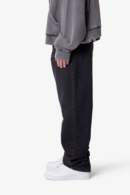 Ultra Baggy Denim - Stone Wash Black