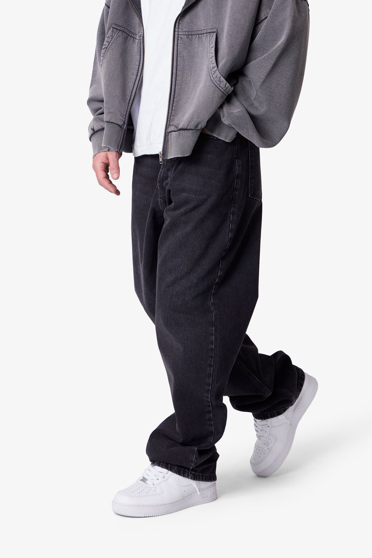 Ultra Baggy Denim - Stone Wash Black