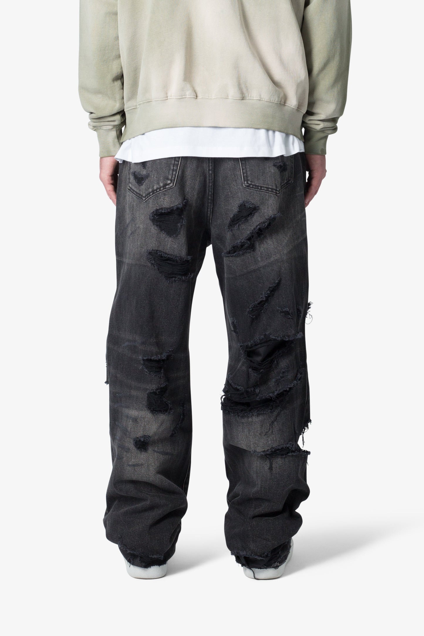 Ultra Baggy Distressed Denim - Vintage Black