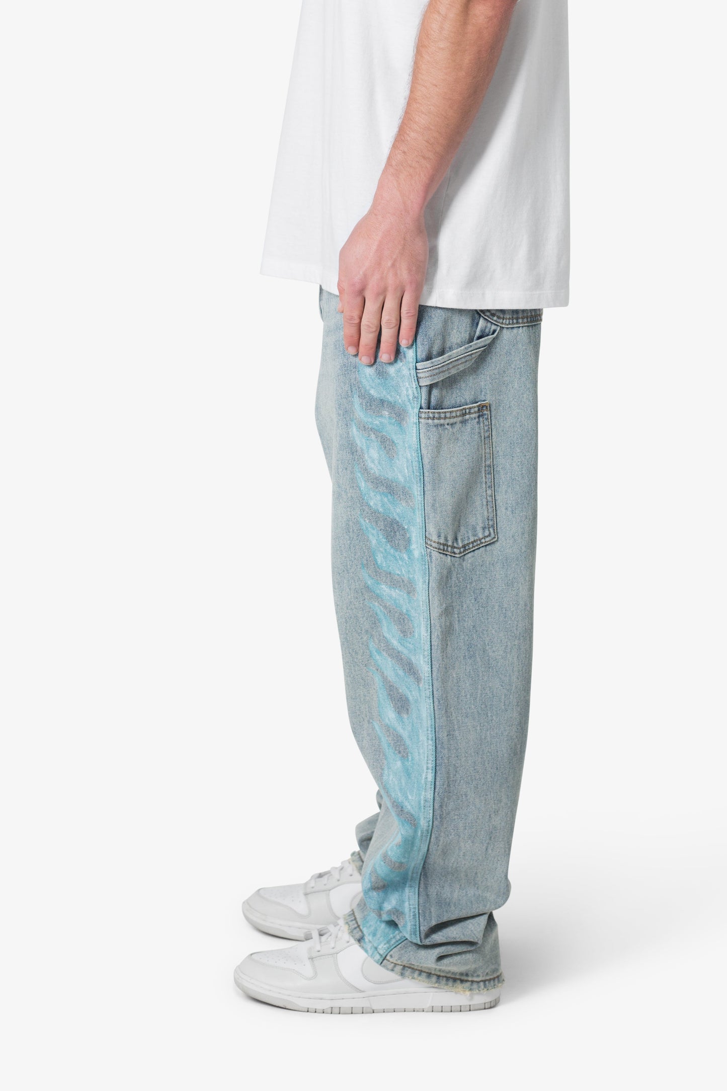 Ultra Baggy Flame Denim - Blue
