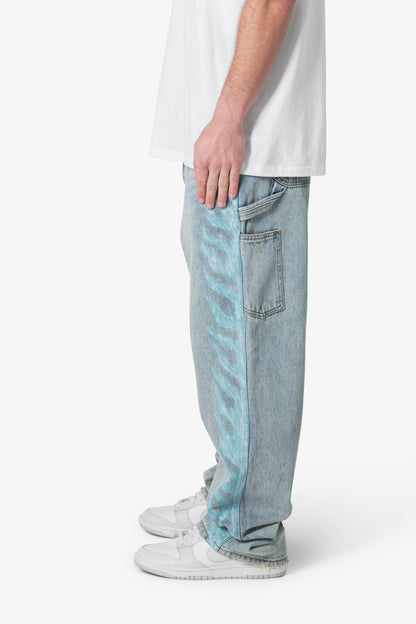 Ultra Baggy Flame Denim - Blue