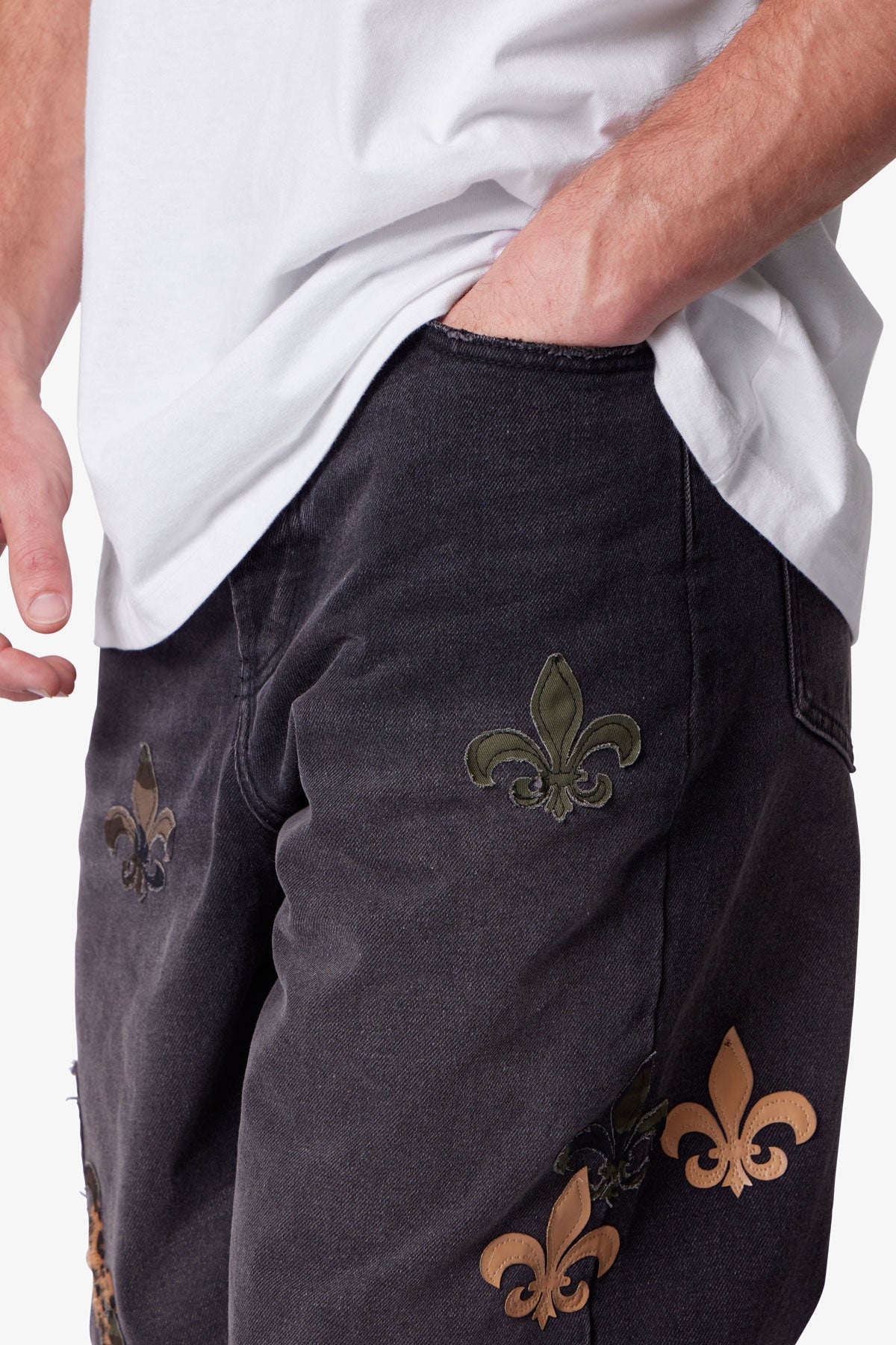 Ultra Baggy Fleur Denim - Black