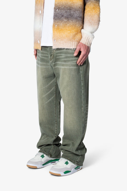 Ultra Baggy Ground Moss Denim - Moss