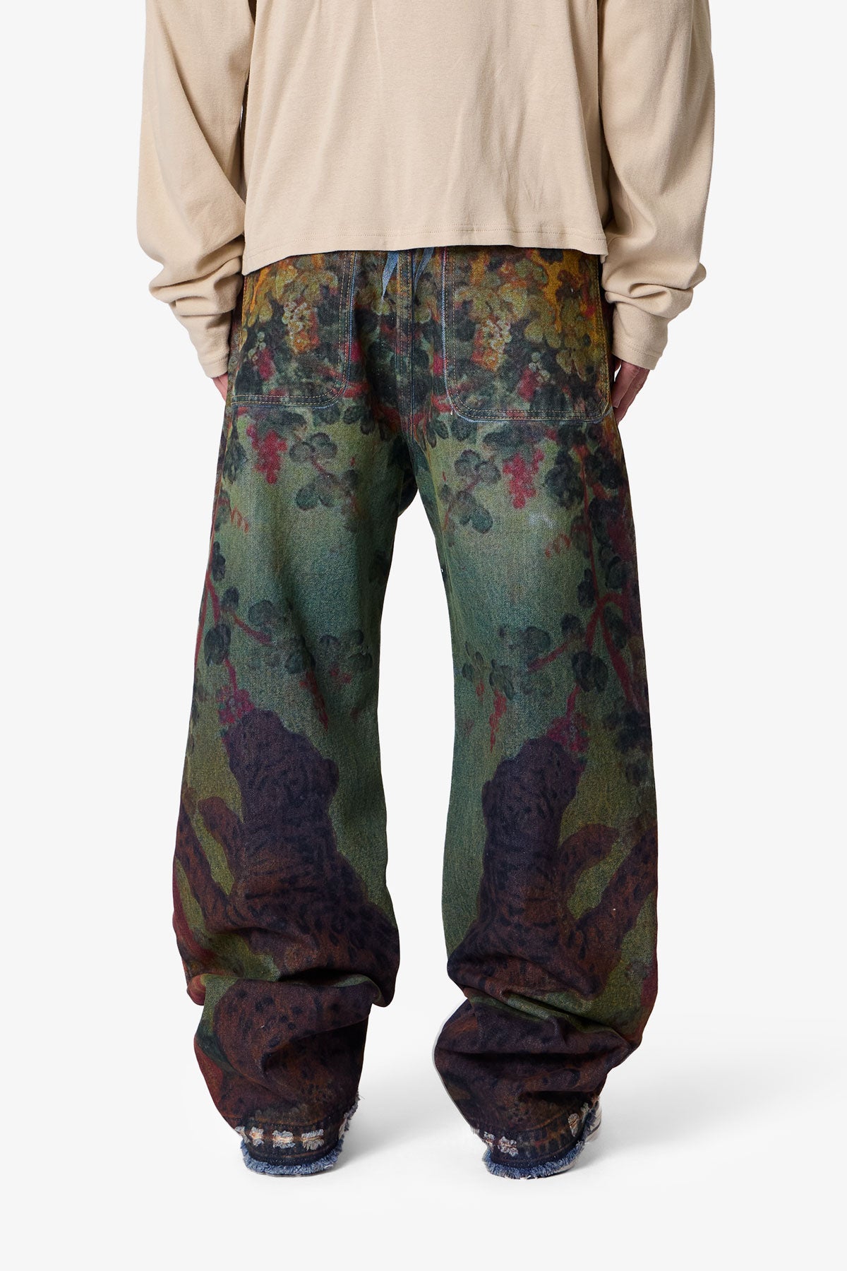 Ultra Baggy Leopard Denim - Multi