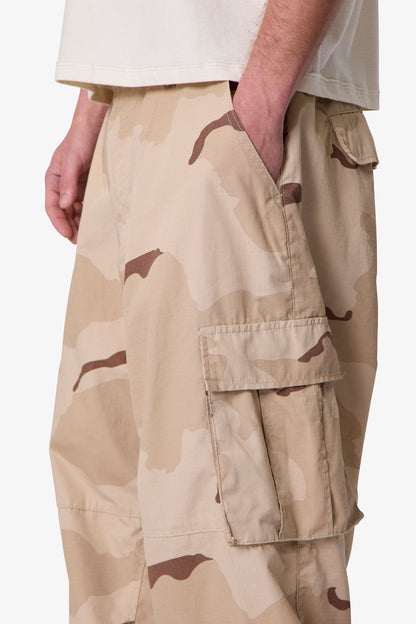 Ultra Baggy Military Cargo Pants - Desert Camo