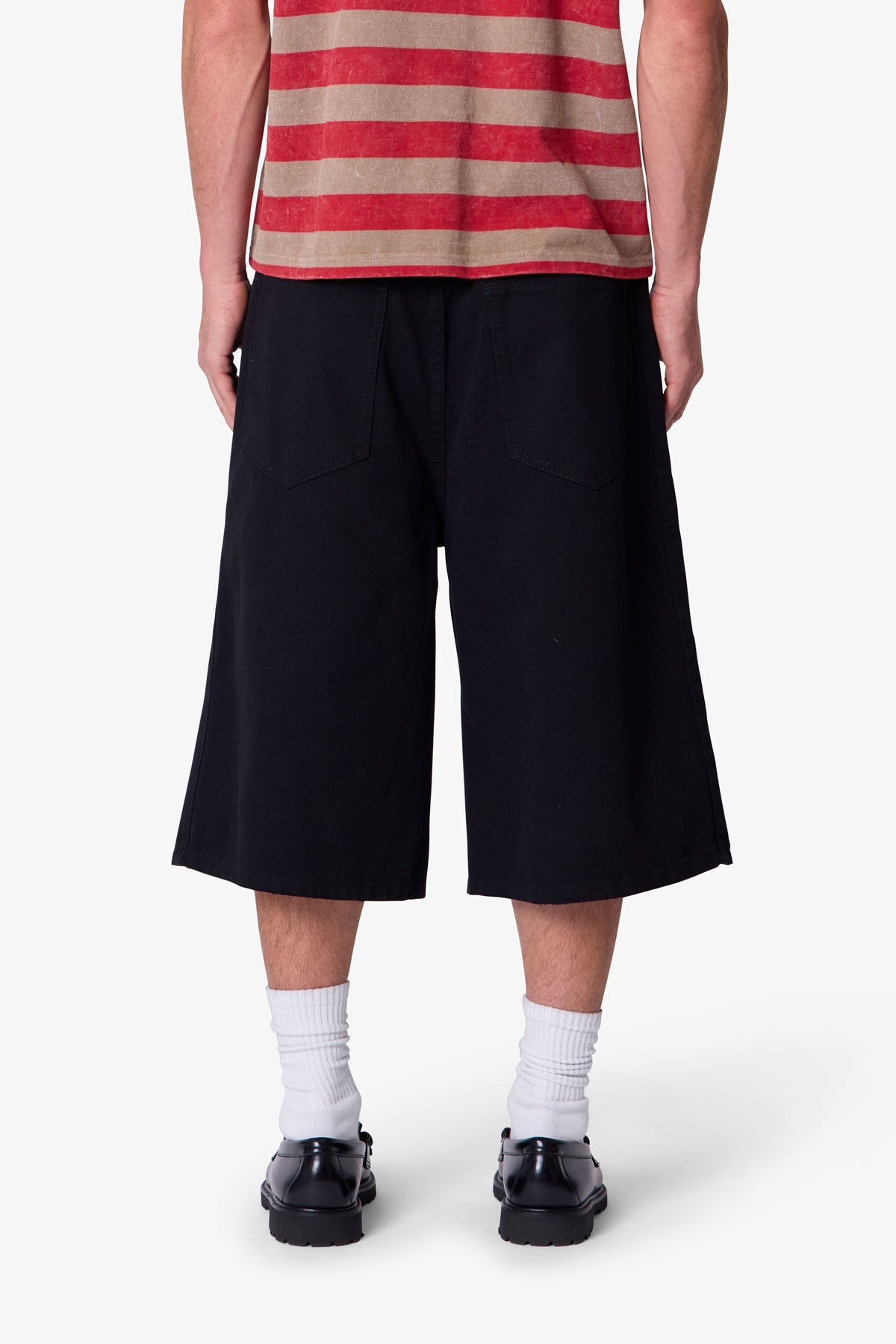 Ultra Baggy Paneled Chino Shorts - Black