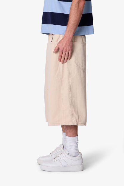 Ultra Baggy Paneled Chino Shorts - Khaki