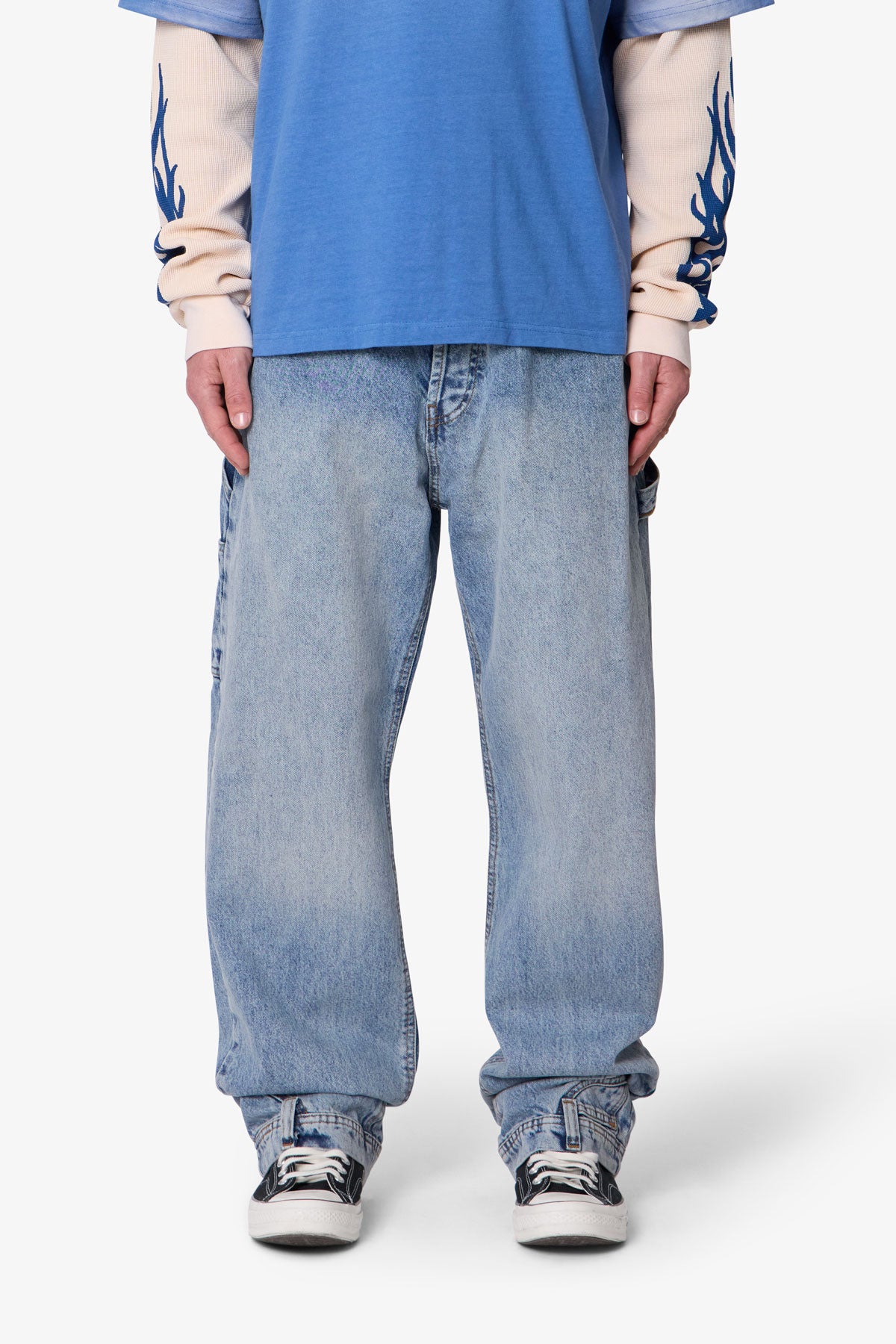Ultra Baggy Reconstructed Denim - Washed Blue