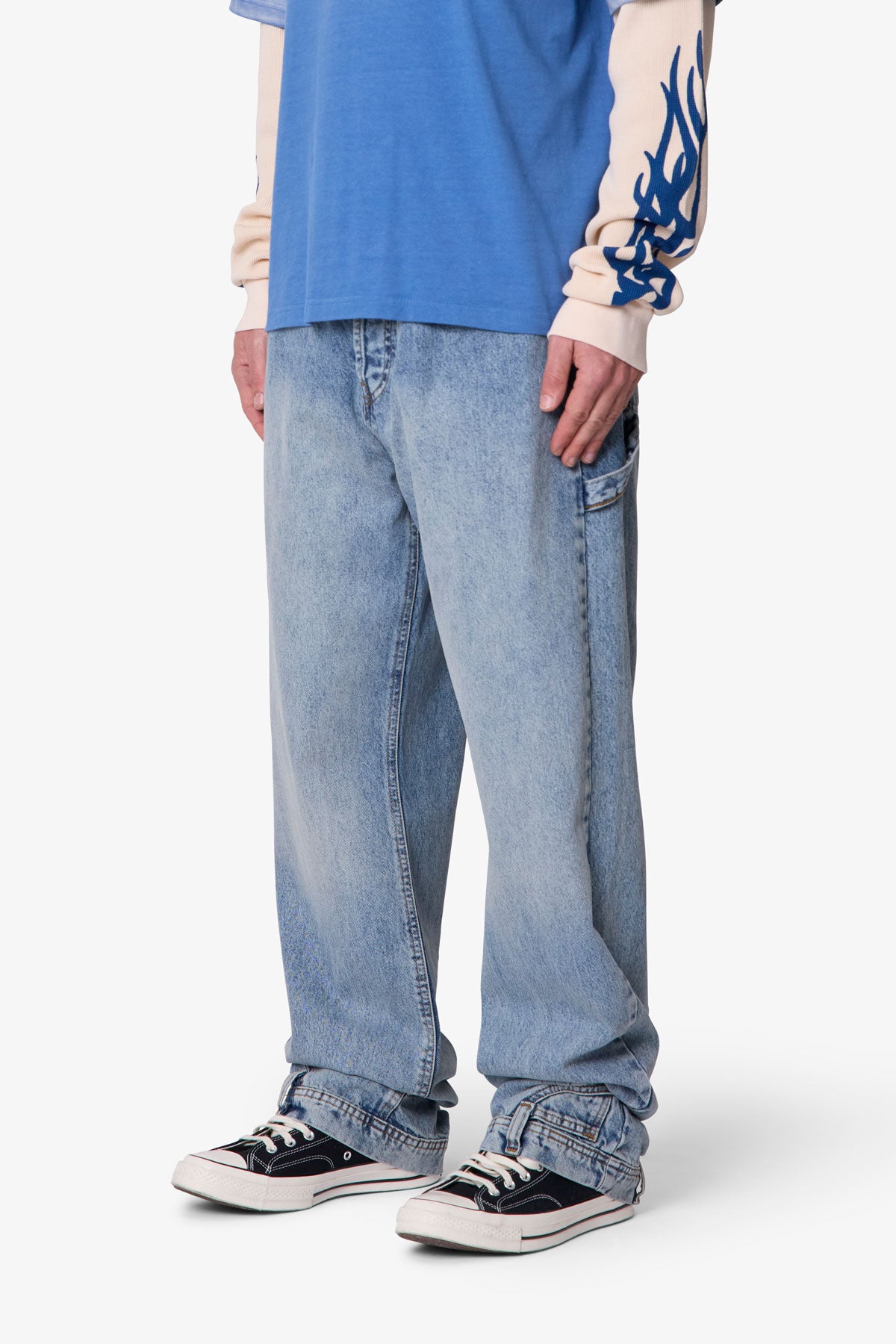 Ultra Baggy Reconstructed Denim - Washed Blue