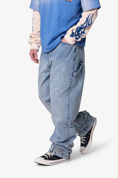 Ultra Baggy Reconstructed Denim - Washed Blue