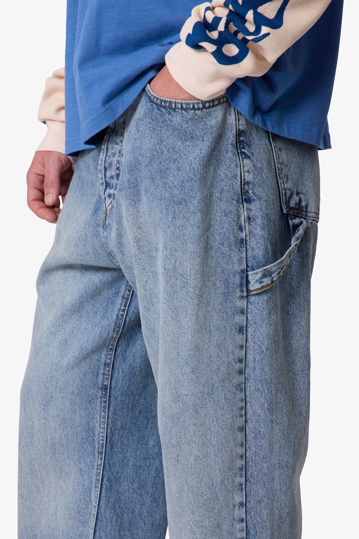 Ultra Baggy Reconstructed Denim - Washed Blue