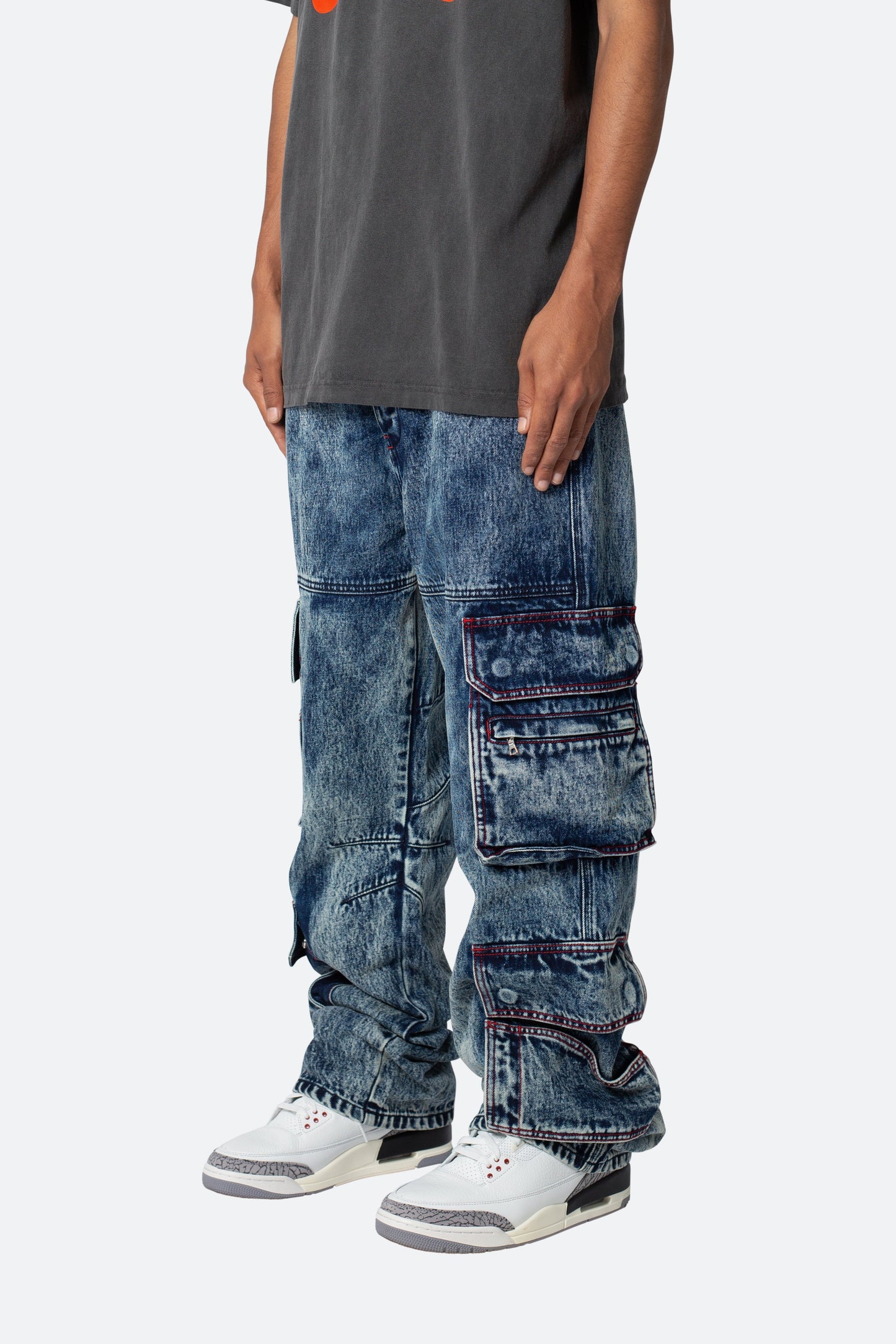 Ultra Baggy Skate Cargo Denim - Vintage Blue