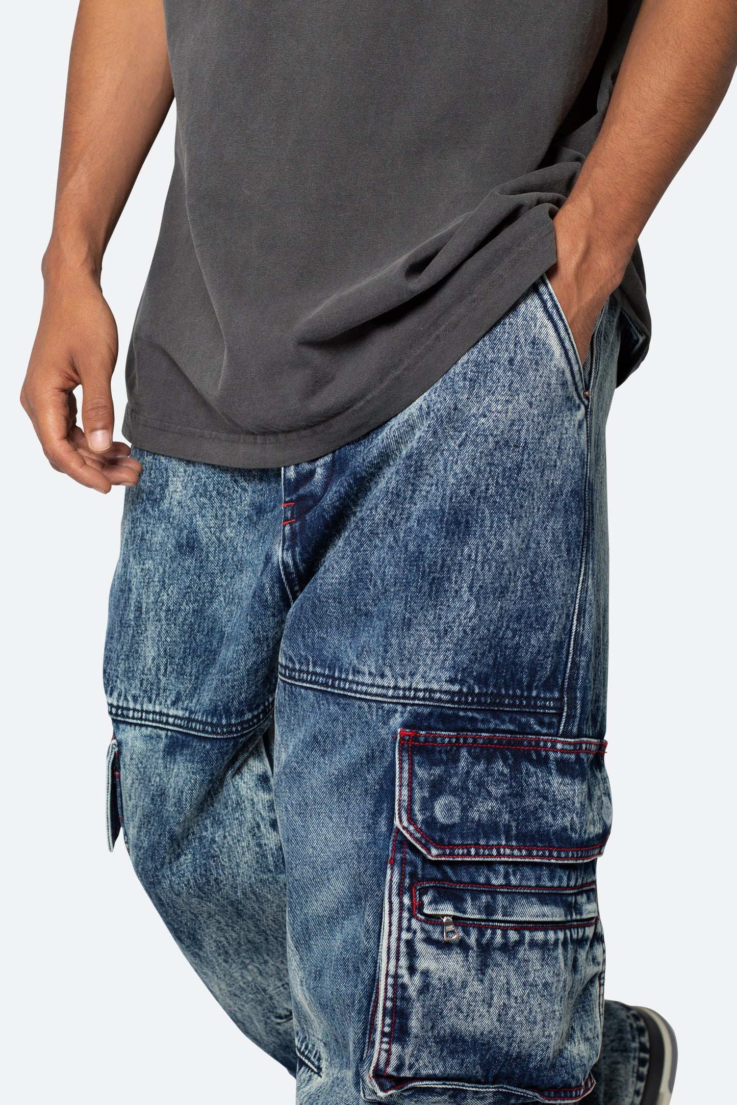 Ultra Baggy Skate Cargo Denim - Vintage Blue