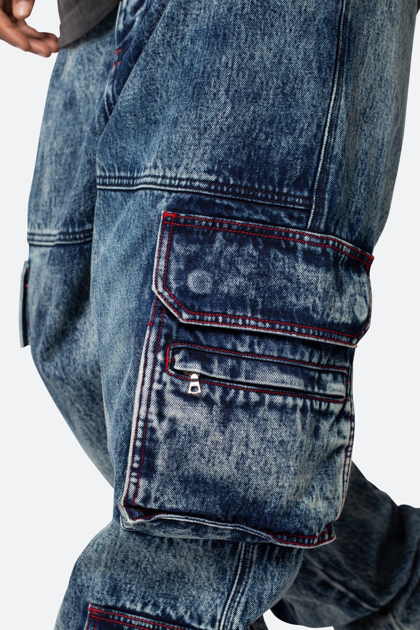 Ultra Baggy Skate Cargo Denim - Vintage Blue