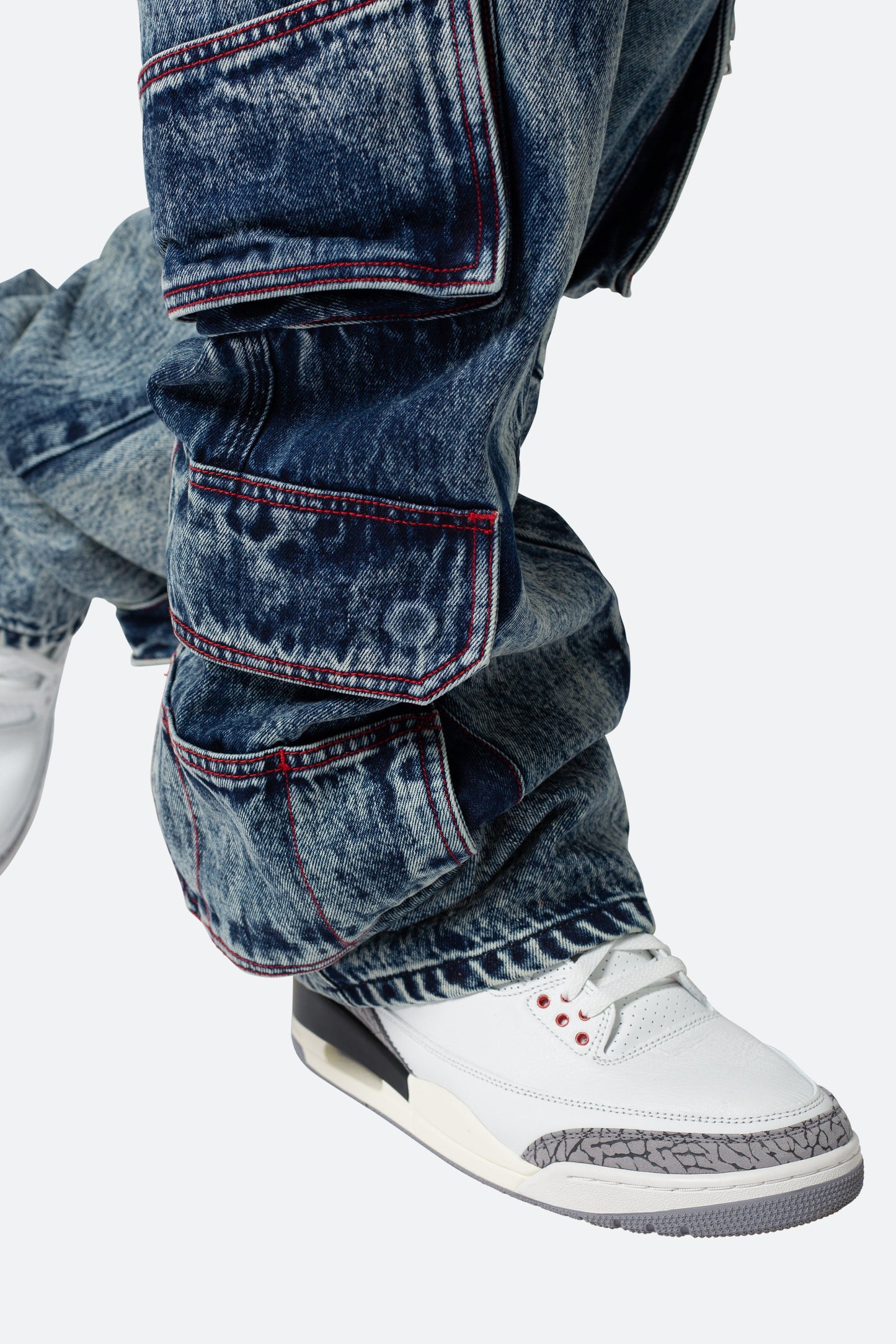 Ultra Baggy Skate Cargo Denim - Vintage Blue