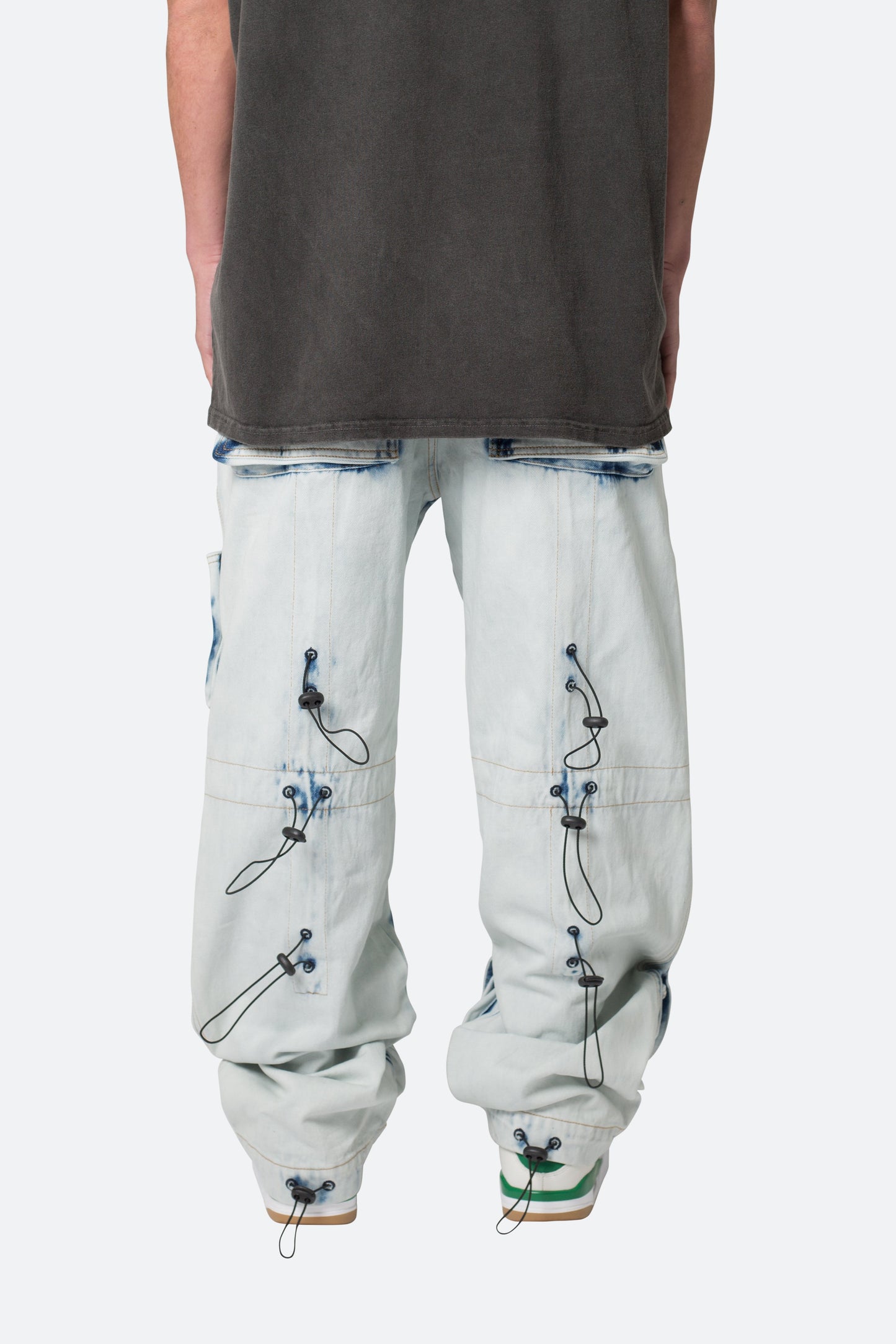 Ultra Baggy Spray Cargo Denim - Blue
