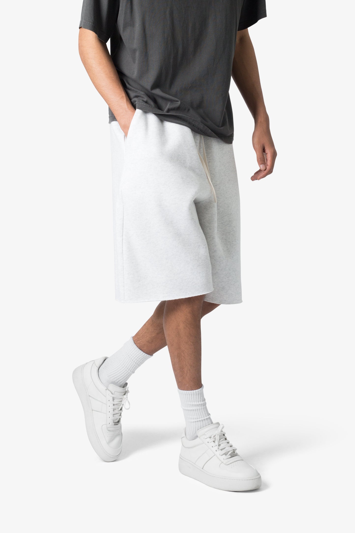 Ultra Baggy Sweatshorts - Heather Grey
