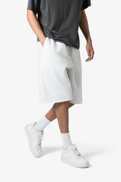 Ultra Baggy Sweatshorts - Heather Grey