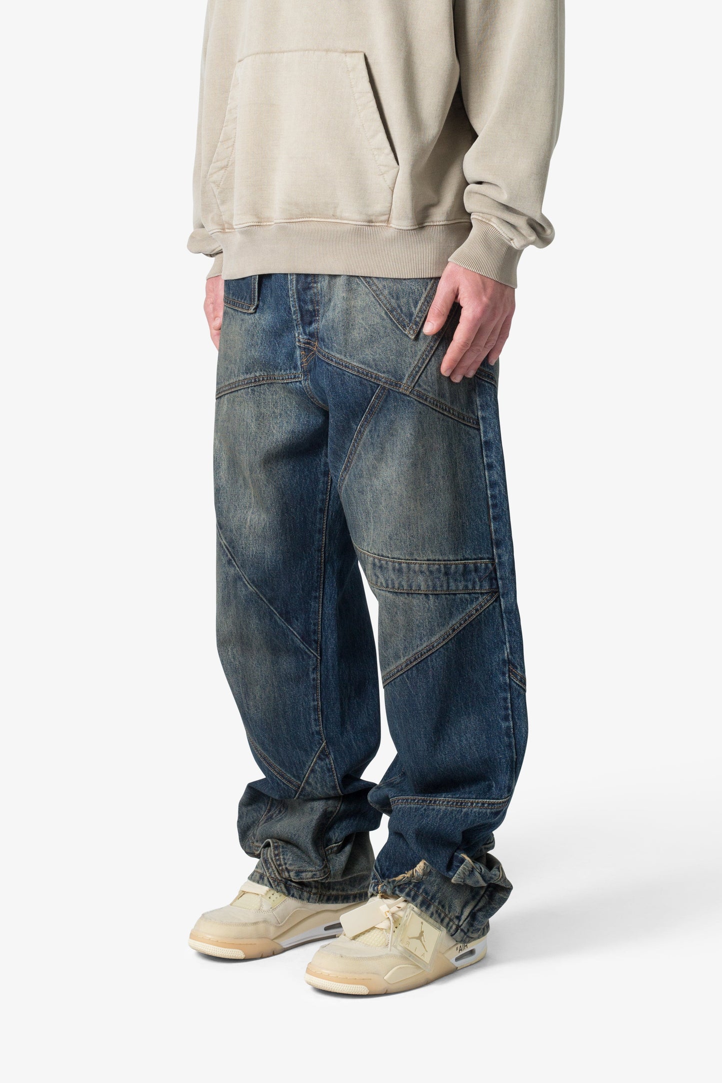 Ultra Baggy Upcycled Denim - Blue