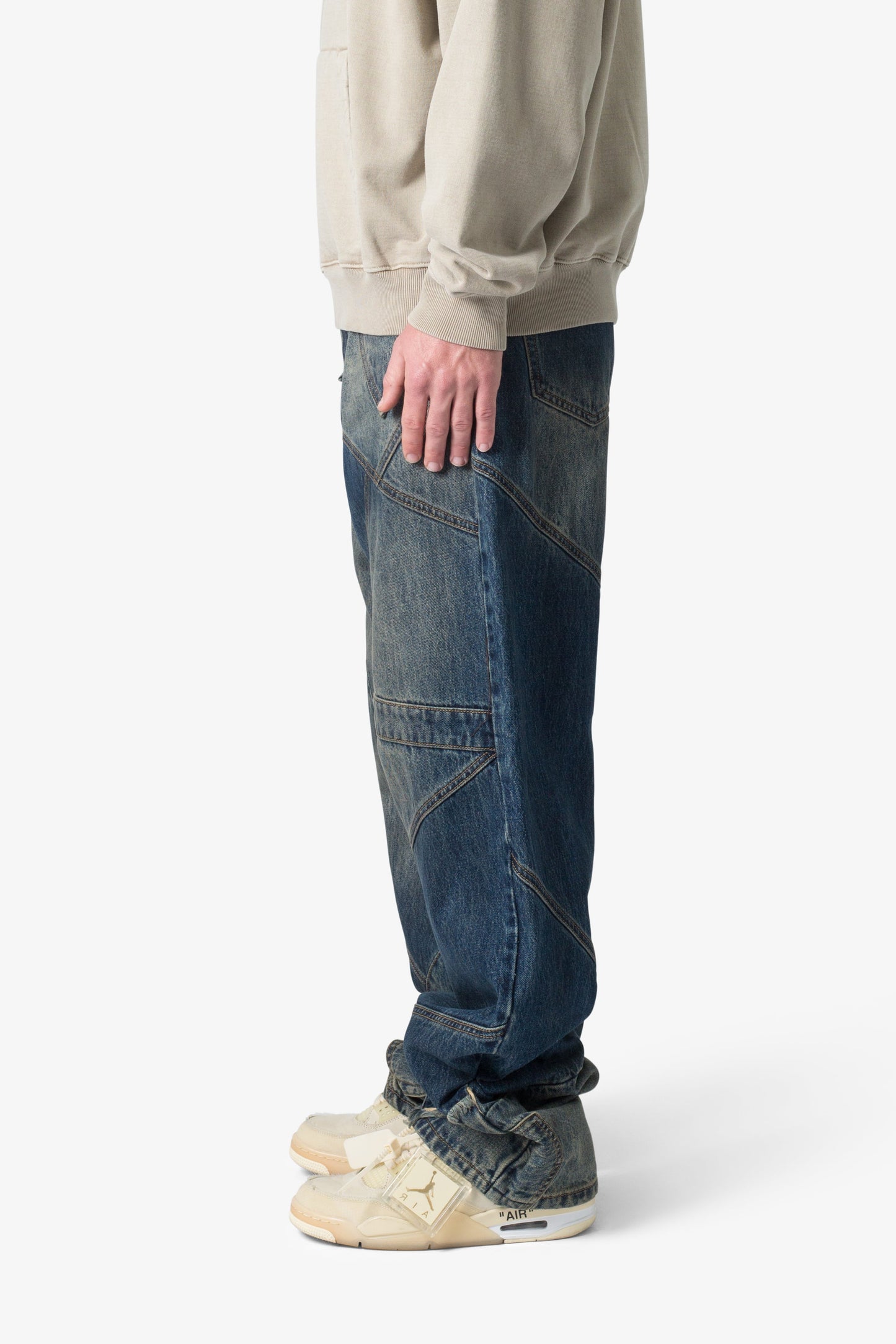 Ultra Baggy Upcycled Denim - Blue