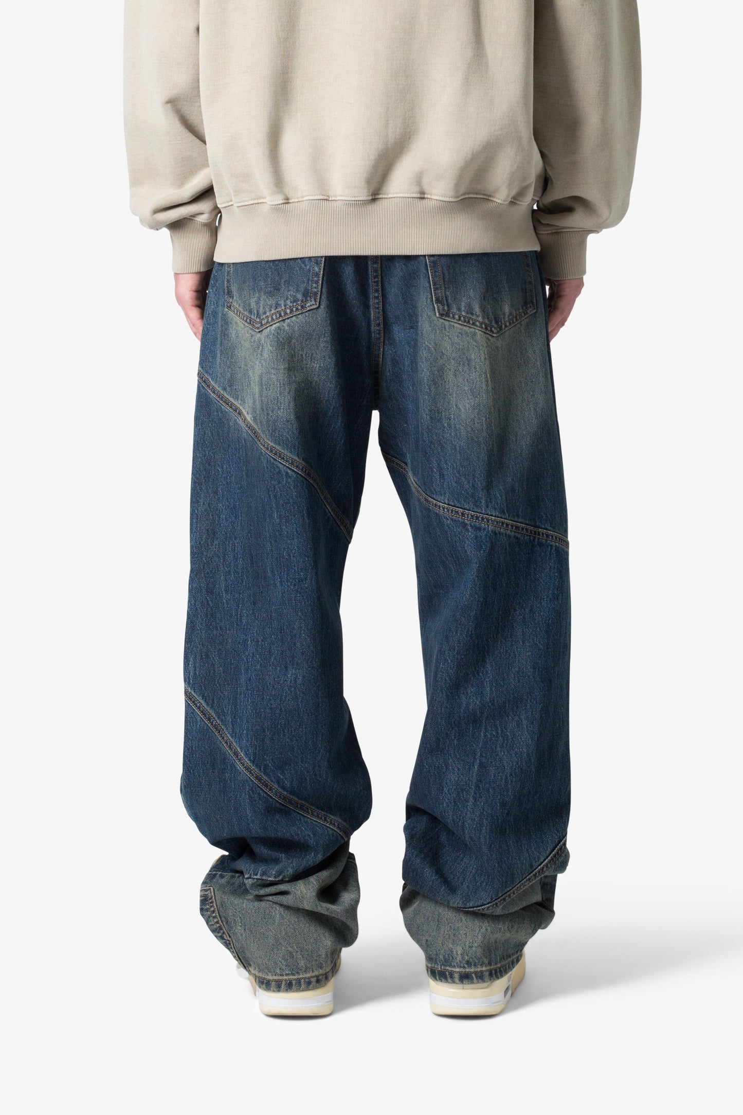 Ultra Baggy Upcycled Denim - Blue