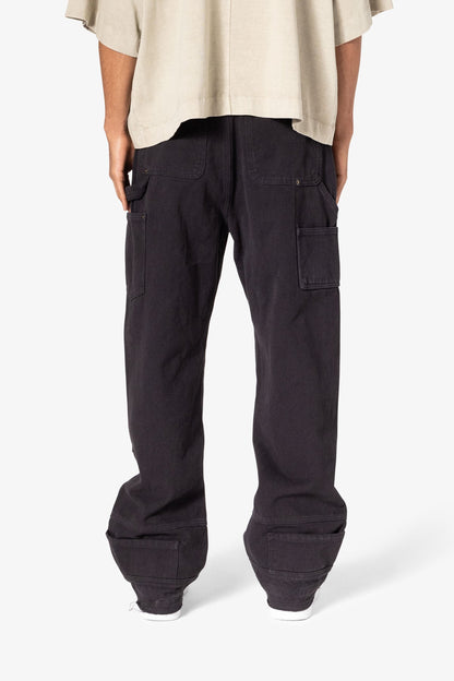 Ultra Baggy Workwear Denim - Washed Black